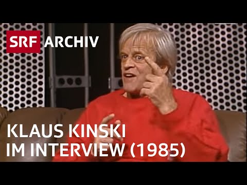 Youtube: Klaus Kinski Interview (1985) | Prominente zu Gast im SRF-Studio | SRF Archiv