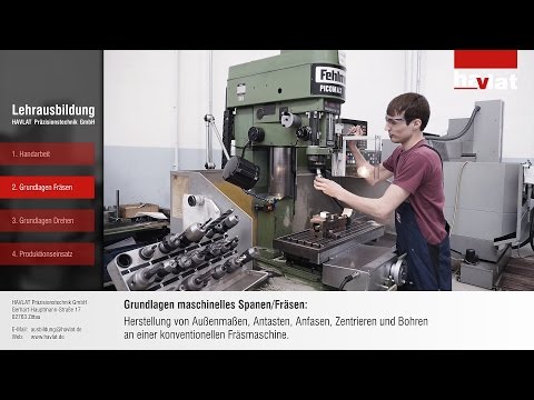Youtube: Grundlagen Fräsen bei der Ausbildung zum Zerspanungsmechaniker