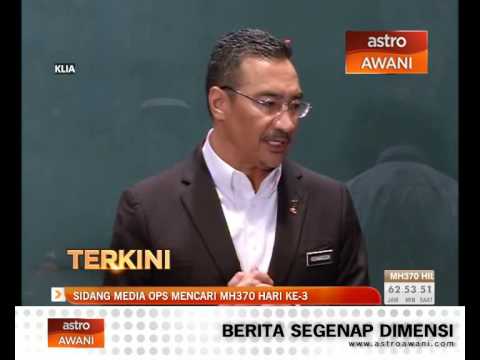 Youtube: Press Conference on missing MH370. Day 3 (4:00pm, 10/3/2014)