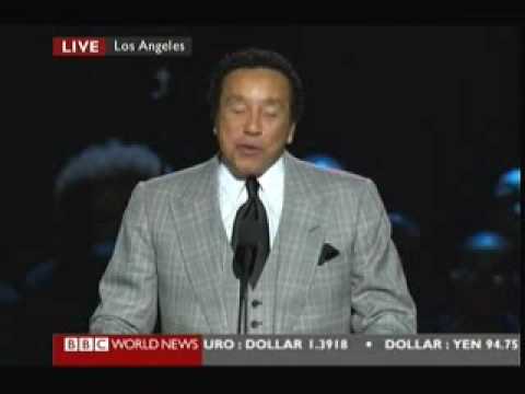 Youtube: Michael Jackson Memorial Service - Smokey Robinson
