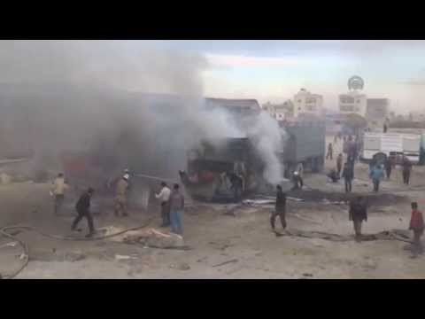 Youtube: Russian airstrikes hit Aleppo
