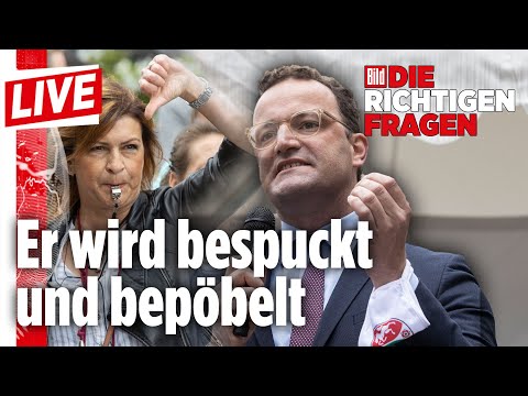 Youtube: 🔴 Spahn LIVE über Corona: So geht er mit der Wut der Bürger um | Die richtigen Fragen