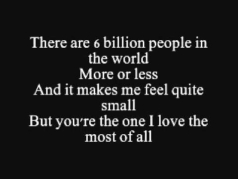Youtube: Nine million bicycles - Katie Melua - Lyrics on screen