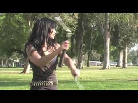 Youtube: Anna Ranoso Nunchucks (Newer vid linked in info)