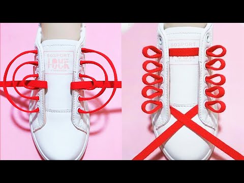 Youtube: 24 Ways to tie your shoelaces, How to tie shoelaces, shoes lace styles, #shoelace #shorts #viral