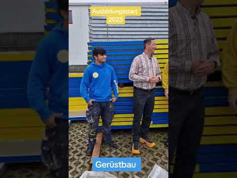 Youtube: Gerüstbau Ausbildungsstart Meme "Benjamin wat ham wa vereinbart"