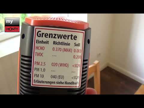 Youtube: MyMonty Raumlufttest mit dem AIR-CHECK Luftanalyse Messgerät