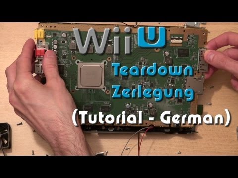 Youtube: Nintendo Wii U aufschrauben inklusive Laufwerk / Teardown / Disassembly Tutorial & Optical drive 🪛
