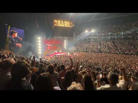 Youtube: The Killers in London watch England go to the Euro 2024 final then play Mr Brightside - Full version