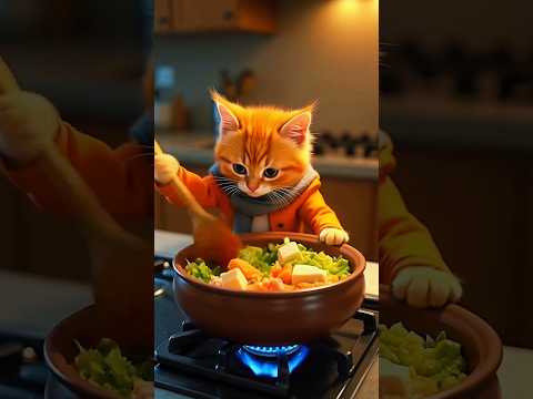 Youtube: #cat #cutecat #cooking #shorts #viralvideo  #trending