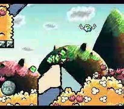 Youtube: Yoshi's Island (SNES) Playthrough / Walkthrough: Intro level, 1-1 and 1-2 (100 points)