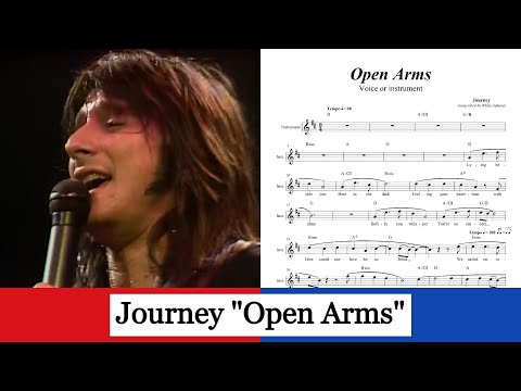 Youtube: Open Arms - Journey (piano acc. and lead sheet)