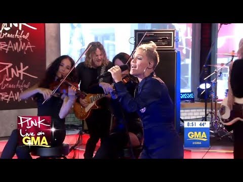 Youtube: P!nk - Beautiful Trauma - LIVE (GMA)