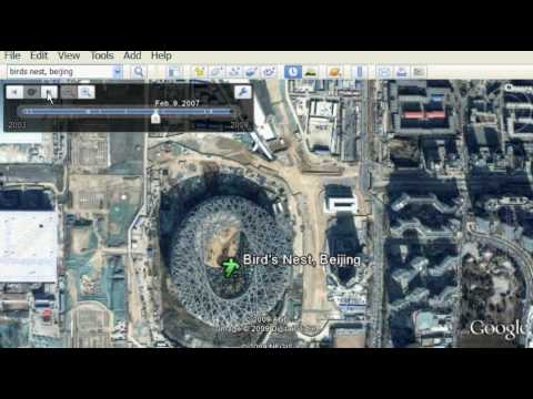 Youtube: Google Earth 5 - Historical Imagery