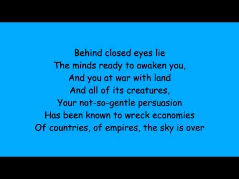 Youtube: Serj Tankian - Sky Is Over w/ lyrics