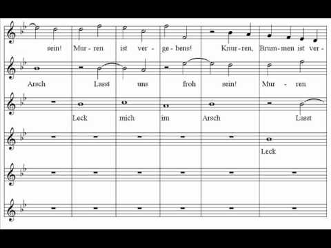 Youtube: Mozart - Leck mich im Arsch