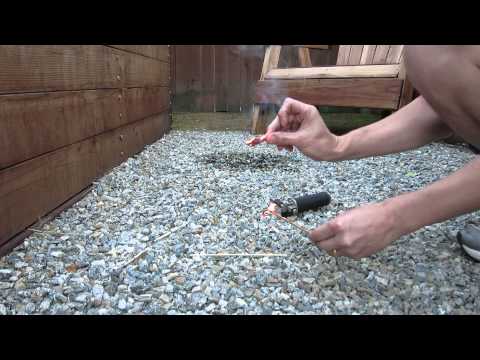 Youtube: Ignition of Steel Wool with a wood flame