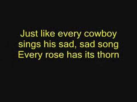 Youtube: Poison-Every Rose Has Its Thorn