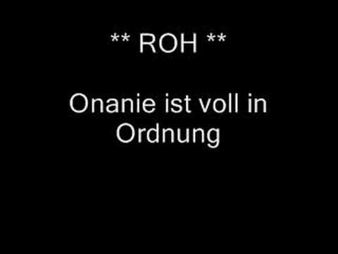 Youtube: ROH Onanie ist voll in Ordnung