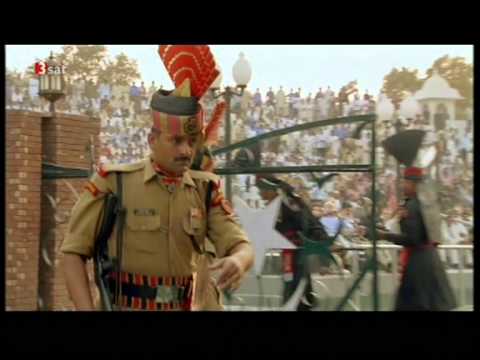Youtube: Parade der Grenztruppen Indien-Pakistan