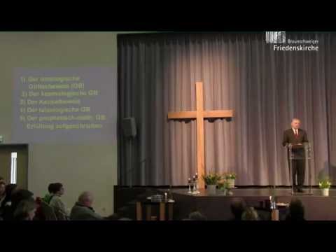 Youtube: Werner Gitt Gott beweisen durch die Liebe 03.02.2013
