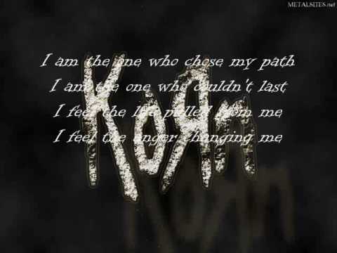 Youtube: KoЯn-Did My Time (with lyrics)
