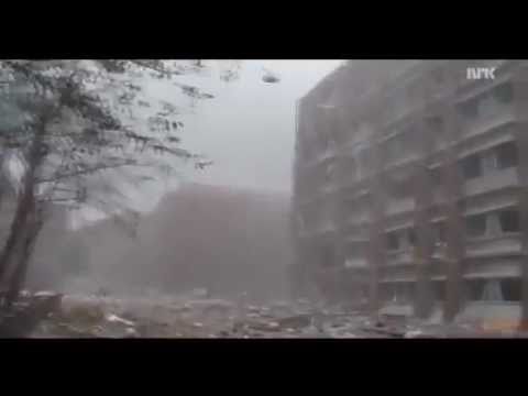 Youtube: Norway / Oslo: First seconds after explosion in the government district, 22 July 2011