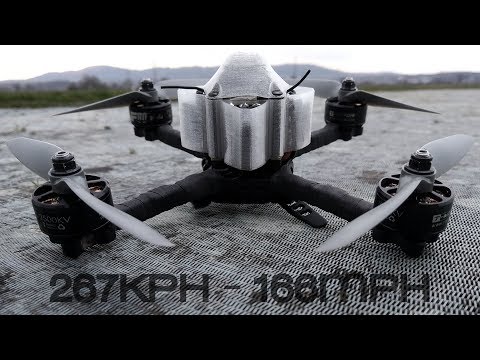 Youtube: High Speed Drone | 267kph | movr5r2 f80 2500kv 5x5 apc prop 32a kiss esc kiss fc v2 6s1300 95c