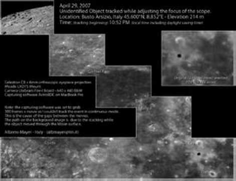 Youtube: UFO observed on the Moon by Italian Astronomers