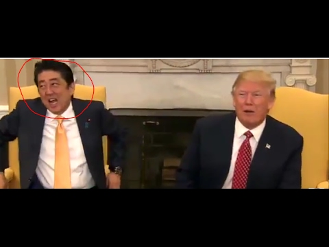 Youtube: Hilarious Handshake Trump VS Abe Japanese Prime Minister