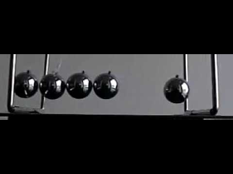 Youtube: Kugelstoßpendel   4 Kugeln entfernt 1200fps