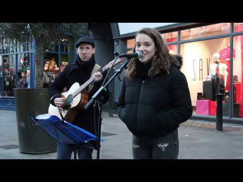 Youtube: AMAZING MOMENT guy JOINS singing Perfect by Ed Sheeran in Italian | Allie Sherlock