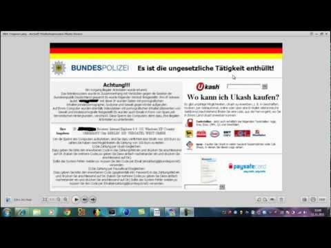 Youtube: UKASH BZW. BKA  TROJANER ENTFERNEN!