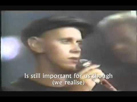 Youtube: DEPECHE MODE    A QUESTION OF LUST Live 1986 Lyrics