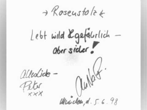 Youtube: Rosenstolz - Wenn du nicht mehr da bist (August)