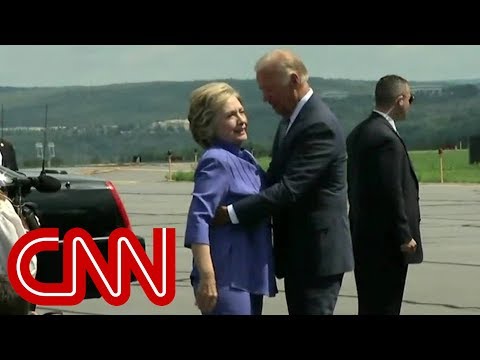 Youtube: Watch Joe Biden give an endless hug to Hillary Clinton