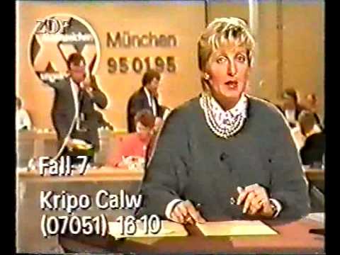 Youtube: Aktenzeichen XY 08.11.1991 Teil 4/6