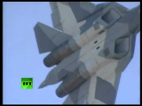 Youtube: Russian stealth PAK FA T-50 Fighter debut, MAKS-2011, ПАК ФА Т-50