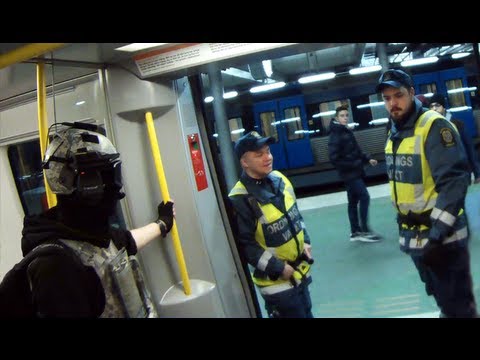 Youtube: Wearing Spec Ops gear in the Metro (Sweden) w/ subtitles