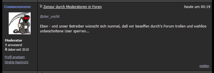 commonsense gestaendnis